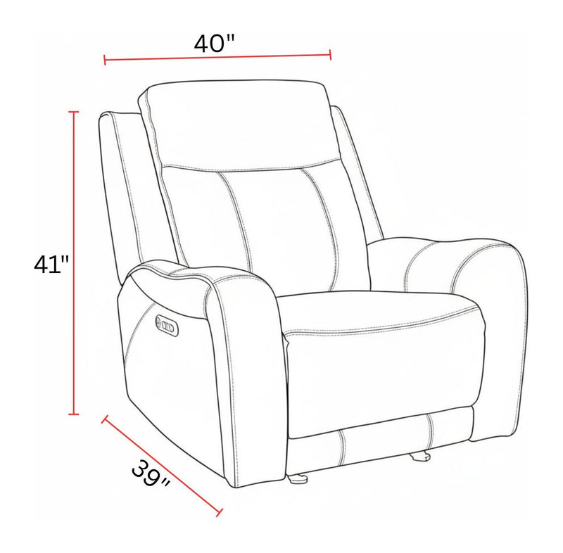 Haywood - Power Glider Recliner - R&R Furniture Gallery (Fountain Valley, CA)