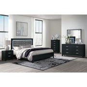 Carlos - 5 Pieces Queen Bedroom Set - Black - R&R Furniture Gallery (Fountain Valley, CA)