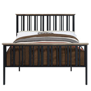 Zudora - Full Bed - Antique Oak & Black - R&R Furniture Gallery (Fountain Valley, CA)
