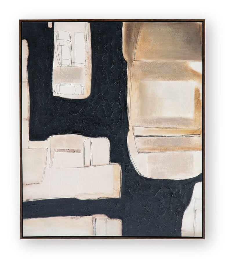 Feyville - Wall Art - Black / Brown / Cream - R&R Furniture Gallery (Fountain Valley, CA)