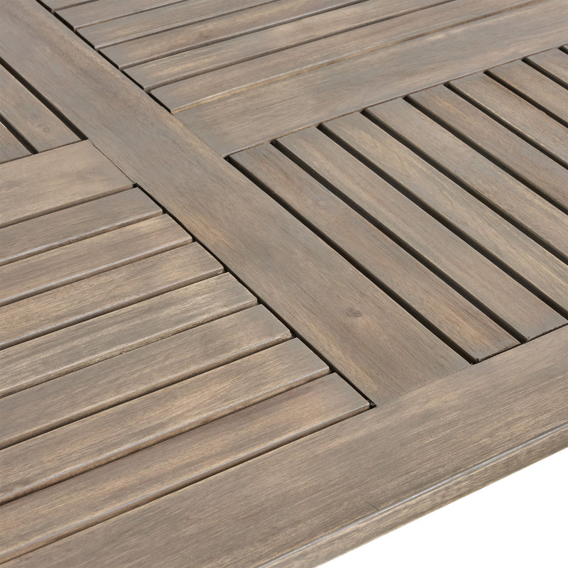Outdoor Table With Smooth Lines, Slat Top - R&R Furniture Gallery (Fountain Valley, CA)