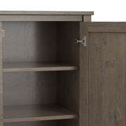 Ela - Sideboard With Wine Storage - Smoky Brown - R&R Furniture Gallery (Fountain Valley, CA)