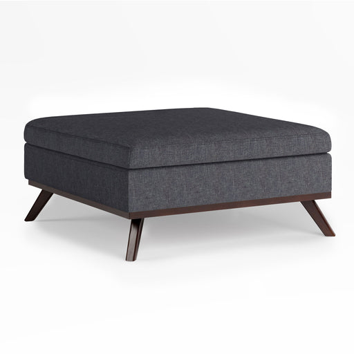 Owen - Square Coffee Table Storage Ottoman - Slate Gray - R&R Furniture Gallery (Fountain Valley, CA)