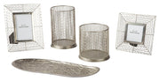 Dympna - Accessory Set (Set of 5) - Silver Finish - R&R Furniture Gallery (Fountain Valley, CA)