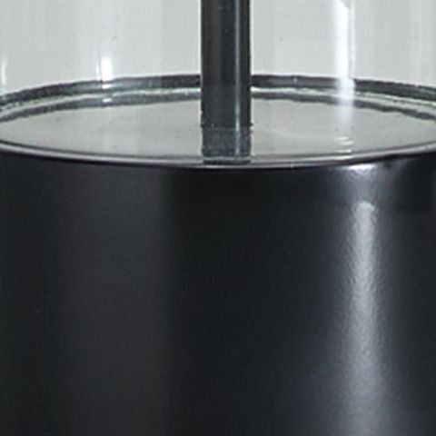 Kerrbrook - Glass Table Lamp - Clear / Black - R&R Furniture Gallery (Fountain Valley, CA)