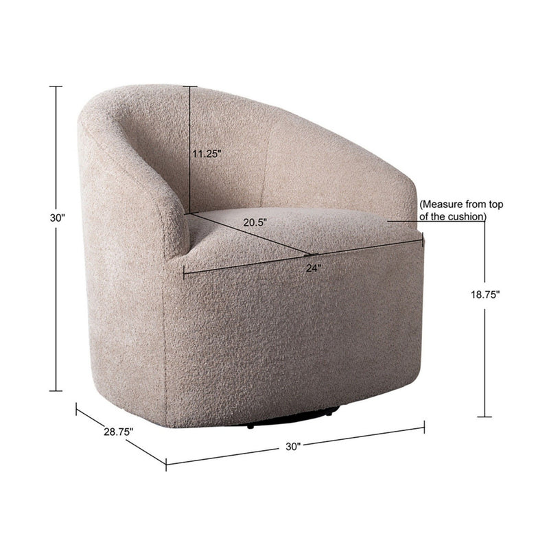 Upholstered 360 Degree Swivel Chair - R&R Furniture Gallery (Fountain Valley, CA)