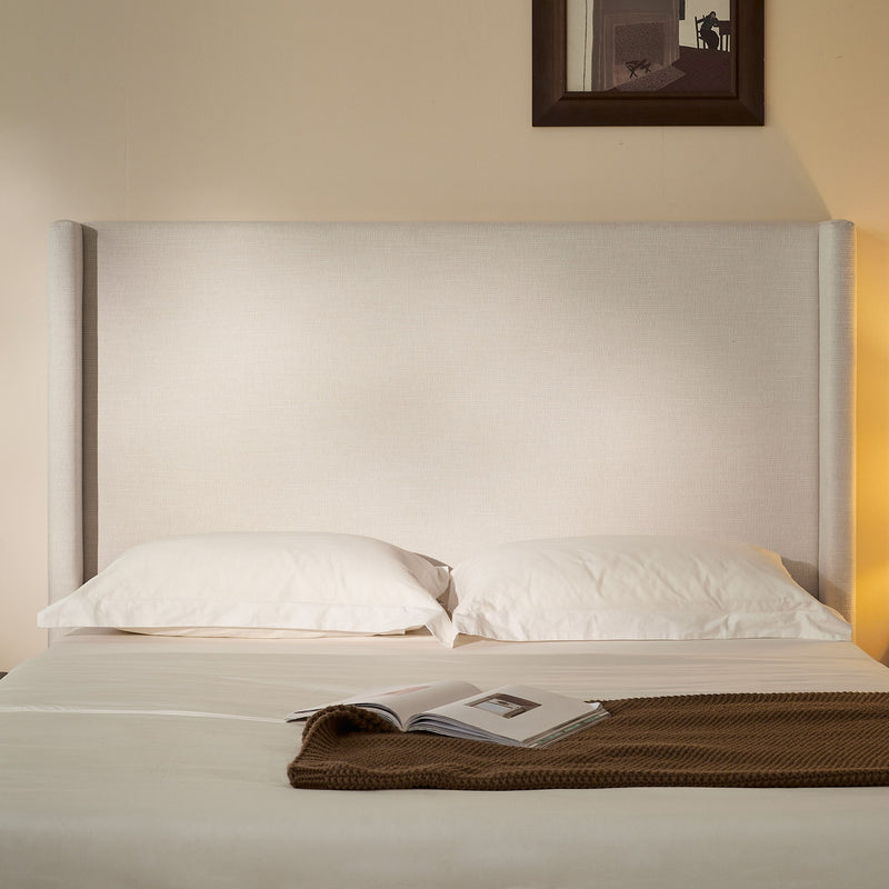 Hosford - Minimalist Upholstered Wingback Bed - R&R Furniture Gallery (Fountain Valley, CA)