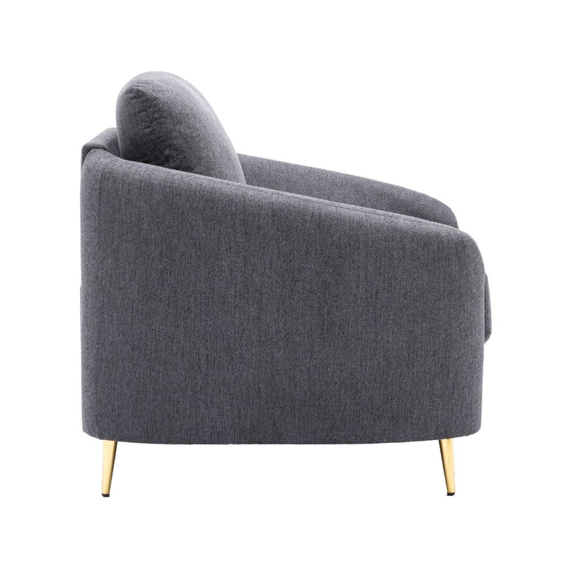 Yuina - Chair - Gray Linen - R&R Furniture Gallery (Fountain Valley, CA)
