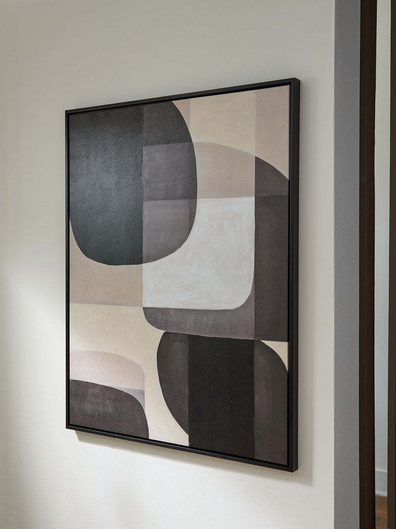Kesleigh - Wall Art - Black / White - R&R Furniture Gallery (Fountain Valley, CA)