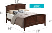 Elegant Glory Furniture panel bed for cozy spaces with a stylish design, perfect for enhancing bedroom comfort and decor.