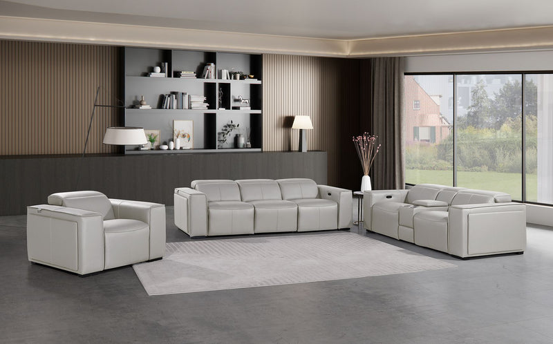 1224 - 7-Piece Modular Power Reclining Sofa, Loveseat & Chair Set In With 5 Power Recliners & Power Headrests - R&R Furniture Gallery (Fountain Valley, CA)