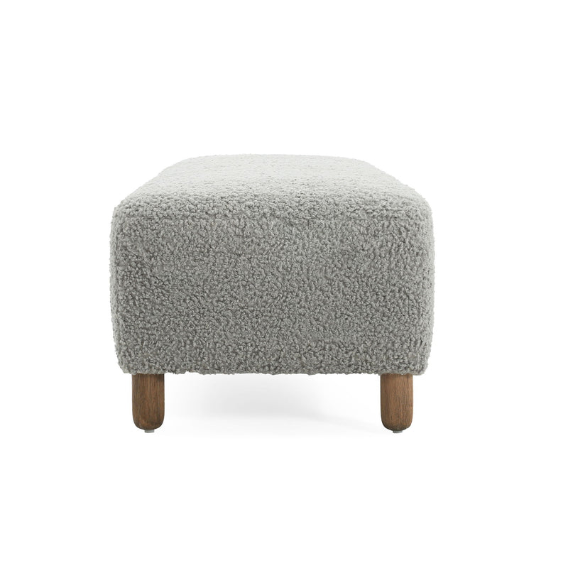 Contemporary Ottoman With Foam Cushion And Durable Upholstery - R&R Furniture Gallery (Fountain Valley, CA)
