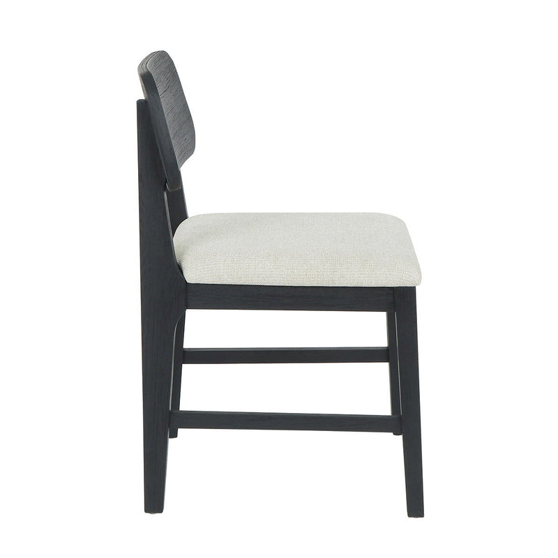 Deaven - Upholstered Dining Chair (Set of 2) - Black - R&R Furniture Gallery (Fountain Valley, CA)
