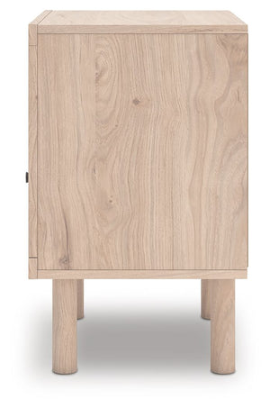 Arloster - One Drawer Night Stand - Tan - R&R Furniture Gallery (Fountain Valley, CA)