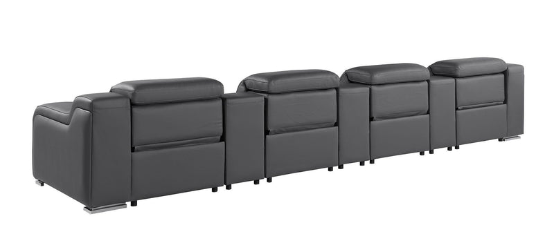 1116 - 7-Piece Modular Power Reclining Sofa In With 4 Power Recliners & Power Headrests