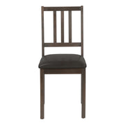 Dining Chair, Side, Upholstered For Dining Room, Transitional (Set of 2) - Brown - R&R Furniture Gallery (Fountain Valley, CA)