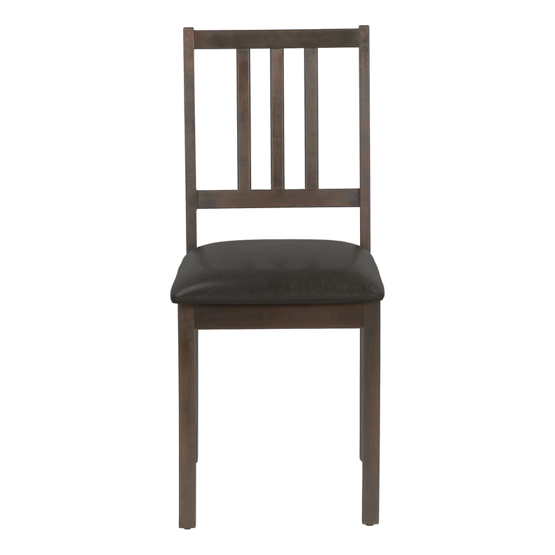 Dining Chair, Side, Upholstered For Dining Room, Transitional (Set of 2) - Brown - R&R Furniture Gallery (Fountain Valley, CA)