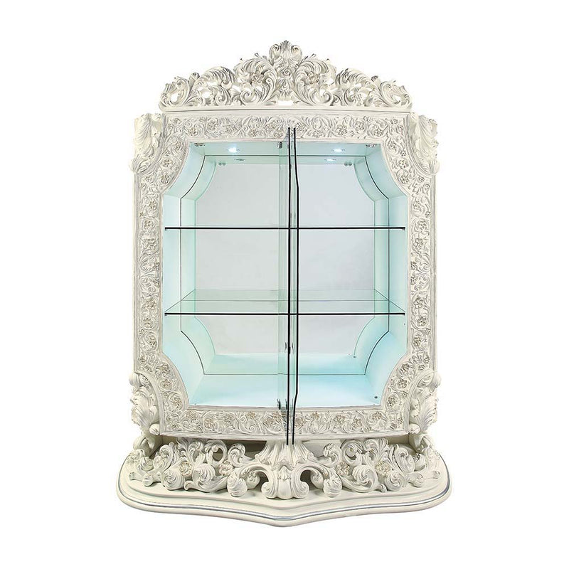Adara - Curio - Antique White - R&R Furniture Gallery (Fountain Valley, CA)