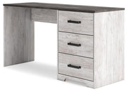 Shawburn - Home Office Desk - White / Dark Charcoal Gray - R&R Furniture Gallery (Fountain Valley, CA)
