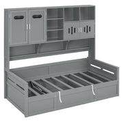 Daybed With All-In-One Cabinet And Shelf - R&R Furniture Gallery (Fountain Valley, CA)