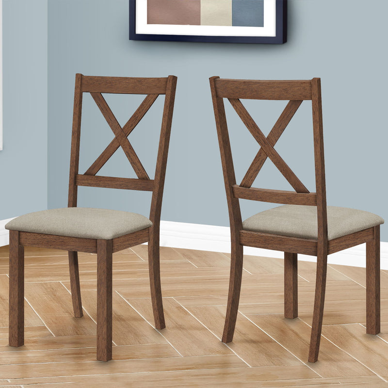 Dining Chair Side, Upholstered For Dining Room, Transitional (Set of 2) - R&R Furniture Gallery (Fountain Valley, CA)