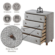 Cleo - Chest - Gray Boucle - R&R Furniture Gallery (Fountain Valley, CA)