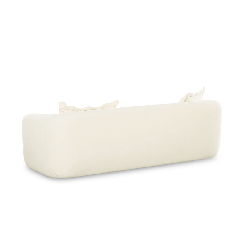 Lou - Performance Velvet Sofa - Cream - R&R Furniture Gallery (Fountain Valley, CA)