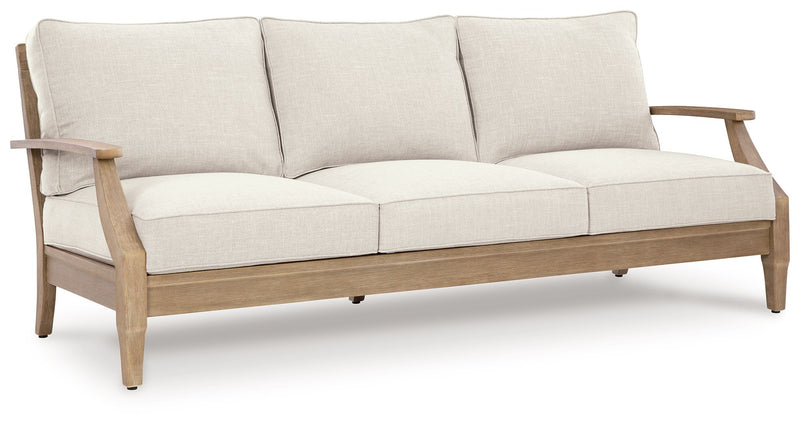 Carter Hall - Sofa With Cushion - Beige - R&R Furniture Gallery (Fountain Valley, CA)