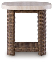 Dolan Creek - Square End Table - Beige / Brown - R&R Furniture Gallery (Fountain Valley, CA)
