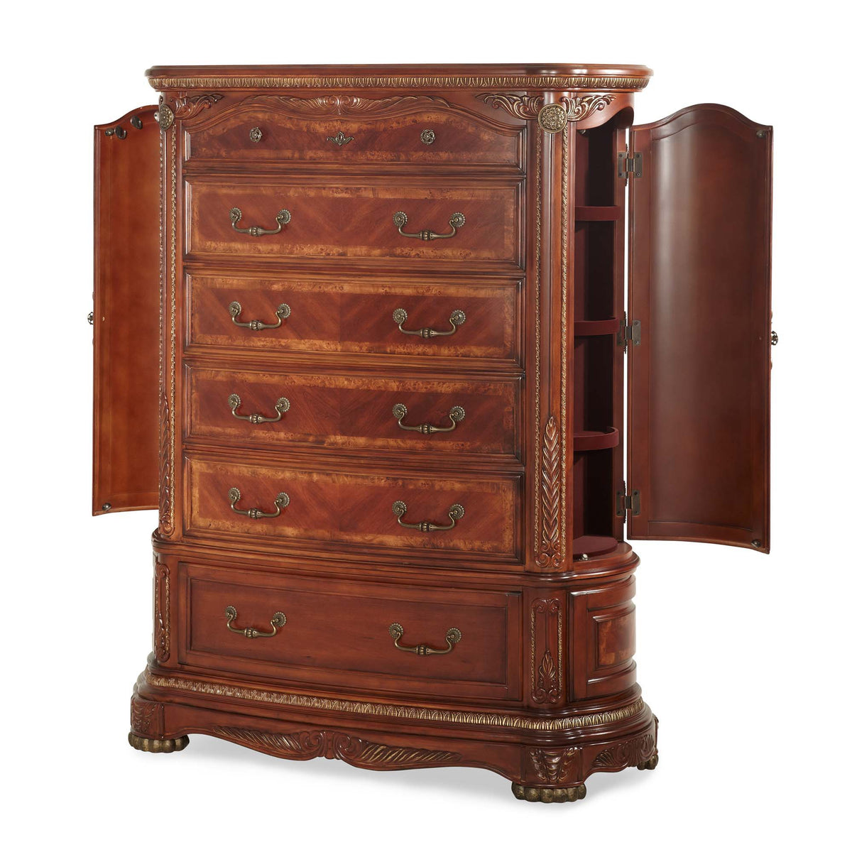 Cortina - 6-Drawer Chest - Honey Walnut - R&R Furniture Gallery (Fountain Valley, CA)
