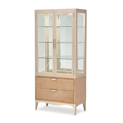Malibu Crest - Display Cabinet - Chardonnay - R&R Furniture Gallery (Fountain Valley, CA)