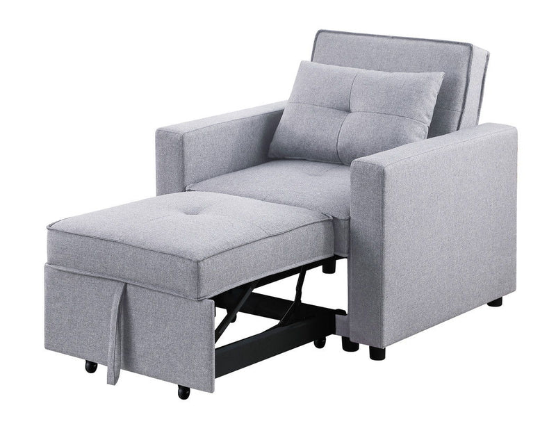 Zoey - Convertible Sleeper Chair With Side Pocket - R&R Furniture Gallery (Fountain Valley, CA)