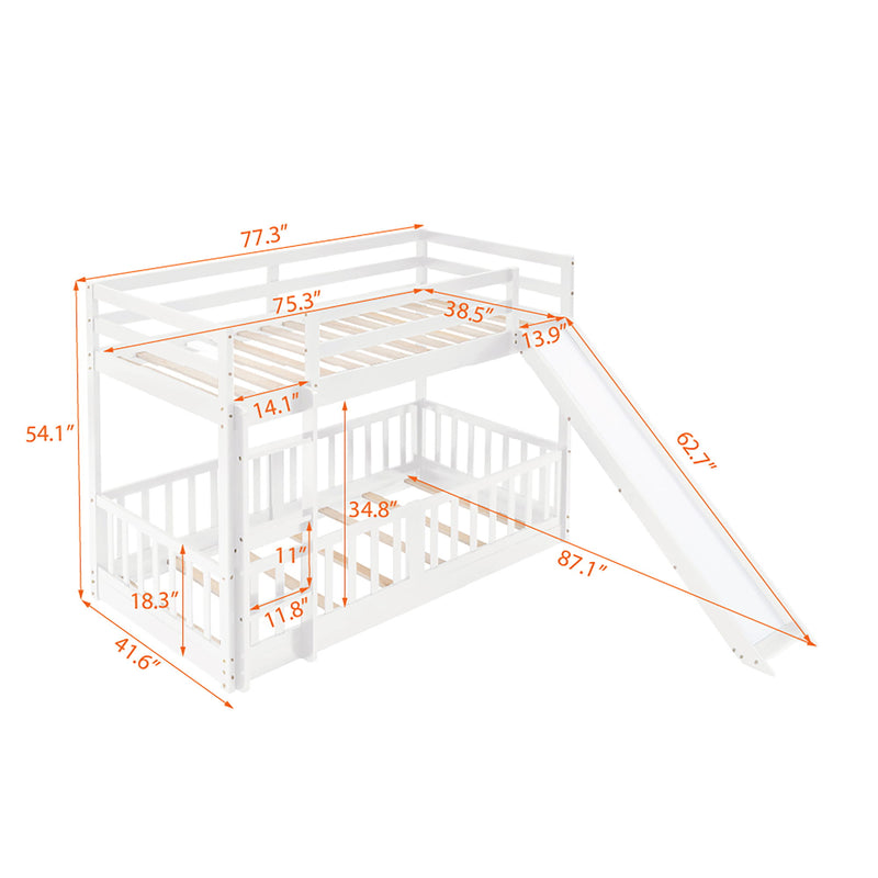 Functional Bunk Bed & Convertible Ladder And Slide - R&R Furniture Gallery (Fountain Valley, CA)
