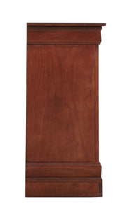 Louis Phillipe bedroom dresser by Glory Furniture featuring multiple drawers and a sleek wooden finish for stylish storage.