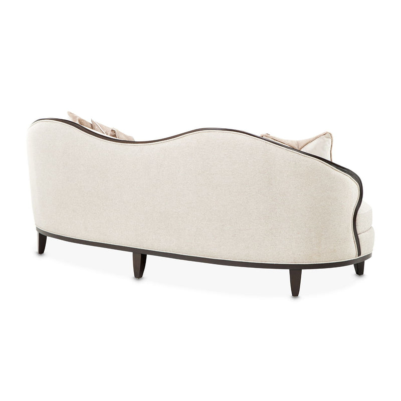 Camellia Field - Chenille Sofa - Beige / Dark Brown - R&R Furniture Gallery (Fountain Valley, CA)