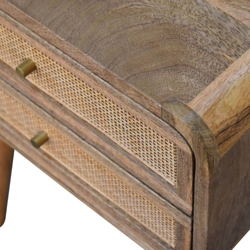 Close Knit 2 Drawer Nightstand - Oak - R&R Furniture Gallery (Fountain Valley, CA)