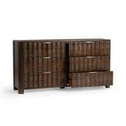 Baylee - 6 Drawer Dresser - Cocoa Brown - R&R Furniture Gallery (Fountain Valley, CA)