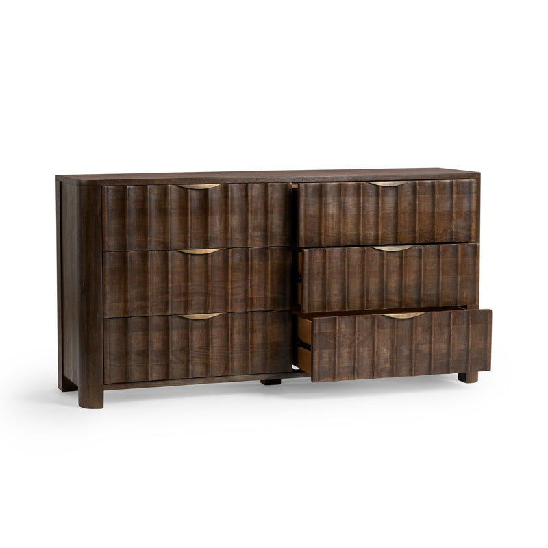 Baylee - 6 Drawer Dresser - Cocoa Brown - R&R Furniture Gallery (Fountain Valley, CA)