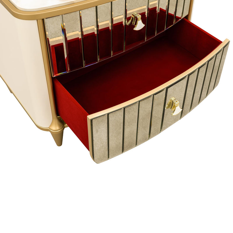 Scotts Square - Nightstand - Light Champagne - R&R Furniture Gallery (Fountain Valley, CA)