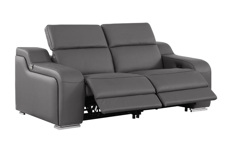 1116 - 6-Piece Modular Power Reclining Sofa, Loveseat & Chair Set In With 6 Power Recliners & Power Headrests
