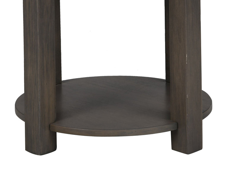 Jonah - MDF End Table With USB Ports - Light Brown - R&R Furniture Gallery (Fountain Valley, CA)