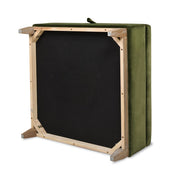 Knox - Square Storage Cocktail Ottoman - Olive Green - R&R Furniture Gallery (Fountain Valley, CA)
