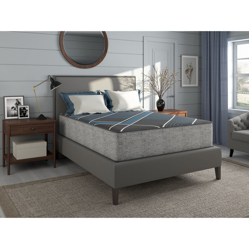 Restonic Tempagel 13-inch Lux Firm Hybrid Mattress with cooling gel and supportive design, shown with plush top layer.
