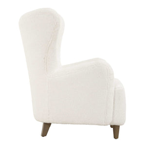 Ingel - Wingback Armchair - White