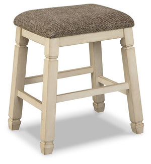 Bolanburg - Upholstered Stool (Set of 2) - Beige - R&R Furniture Gallery (Fountain Valley, CA)