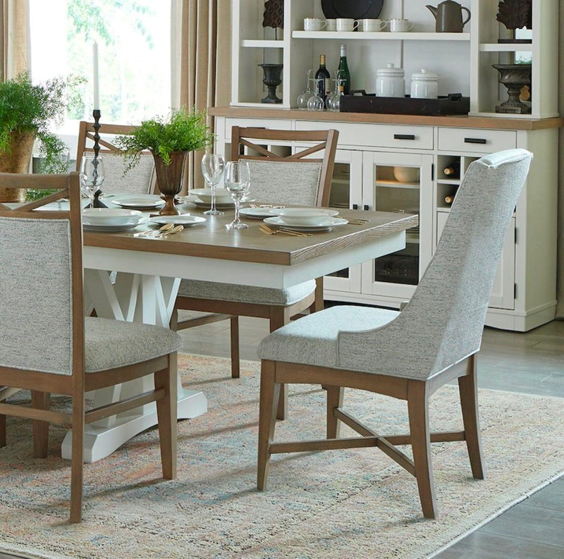 Americana Modern Dining - Host Dining Chair (Set of 2) - Cotton - R&R Furniture Gallery (Fountain Valley, CA)