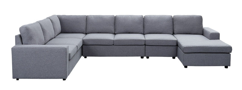 Hayden - 7 Seat Reversible Modular Sectional Sofa Chaise - R&R Furniture Gallery (Fountain Valley, CA)