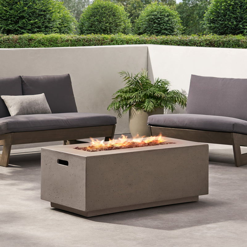 Contemporary Outdoor 40, 000 Btu Propane Fire Pit