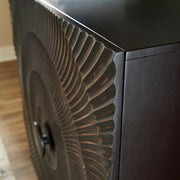 Fosterman - Accent Cabinet - Distressed Black - R&R Furniture Gallery (Fountain Valley, CA)