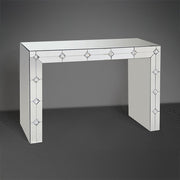 Hessa - Console Table - Mirrored & Faux Rhinestone - R&R Furniture Gallery (Fountain Valley, CA)